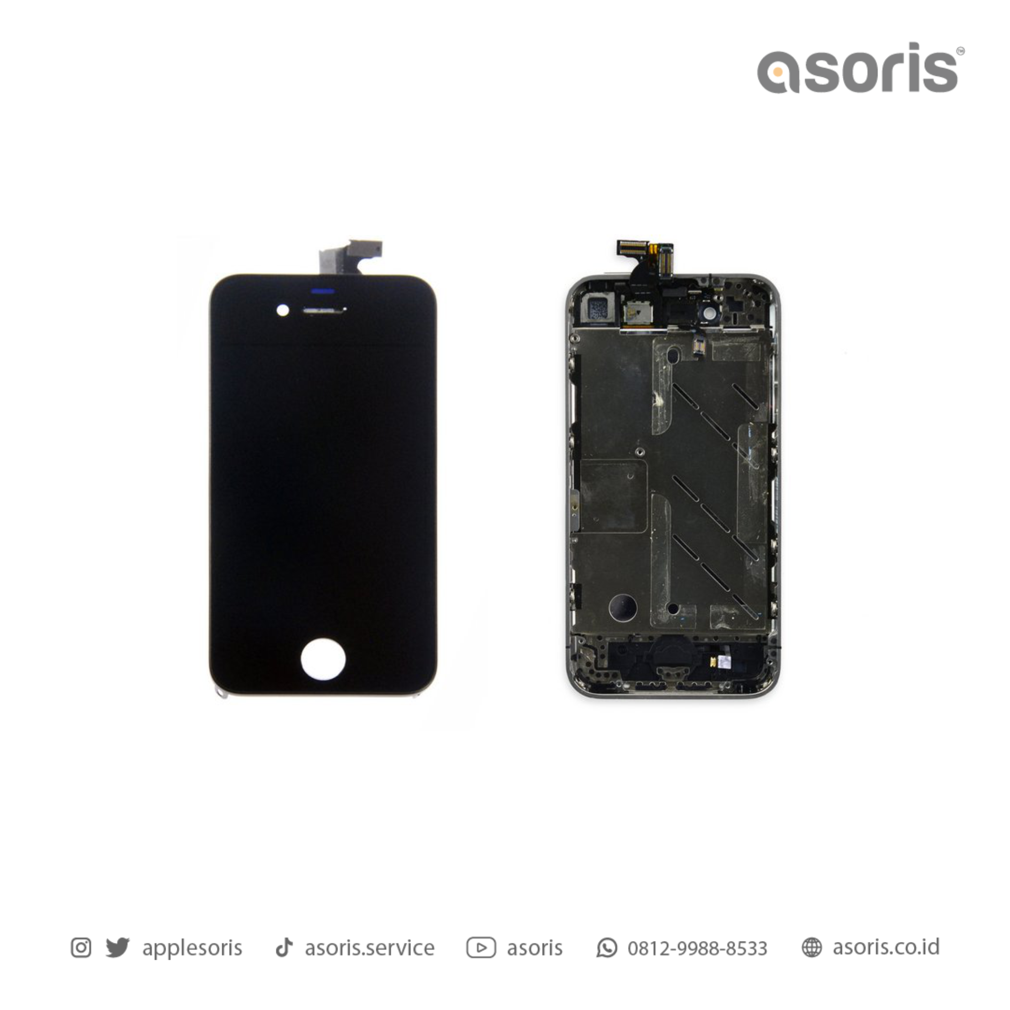 iPhone 4G Screen Black ASORIS Cart