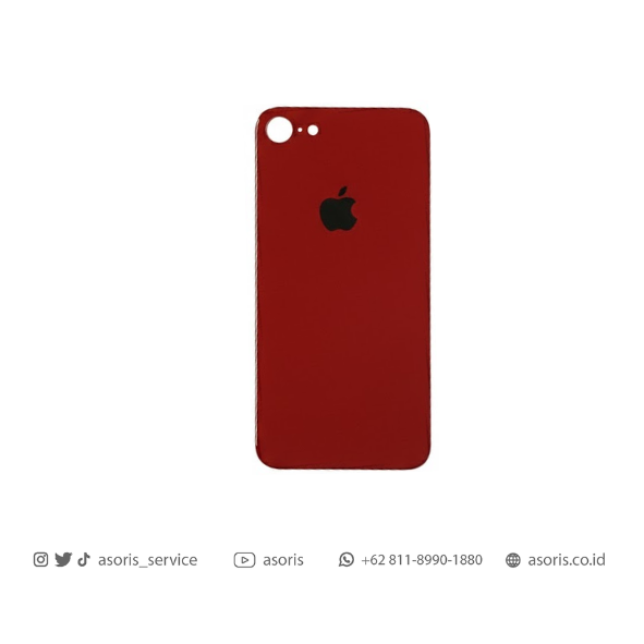BACKGLASS IPHONE 8 RED CS iPhone 8 Backglass Red - Gambar 1