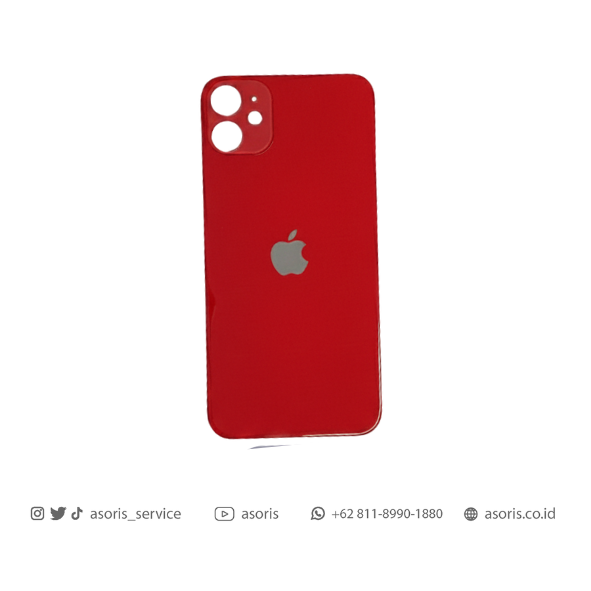 BACKGLASS IPHONE 11 RED NEW CS iPhone 11 Backglass Red - Gambar 1